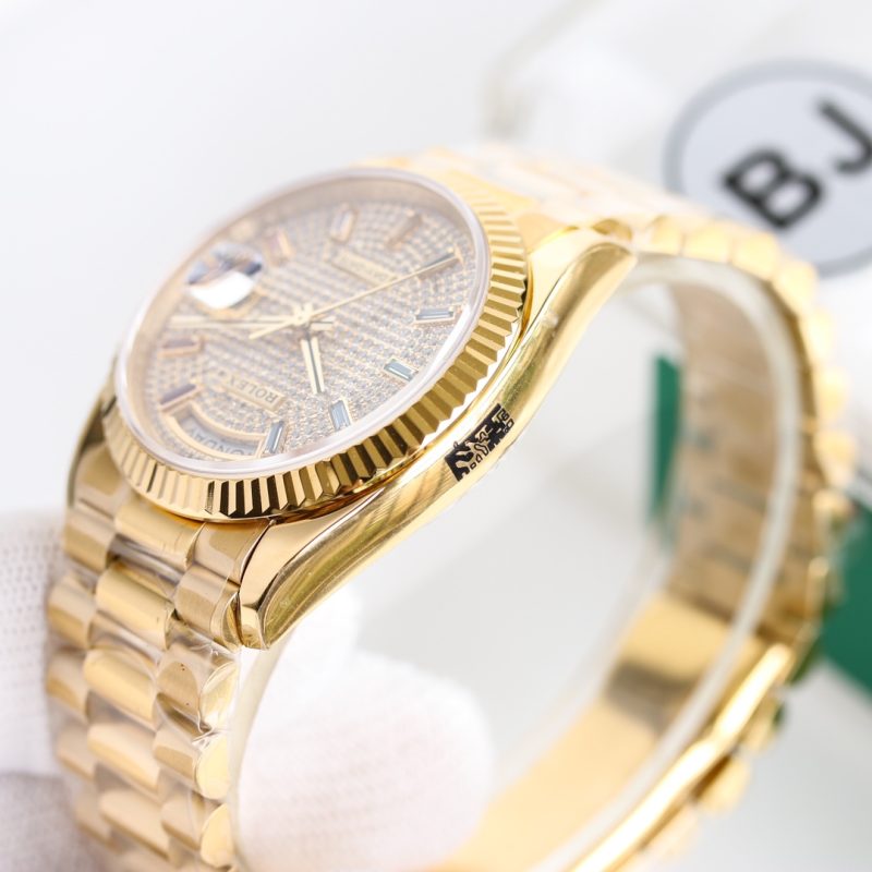 ROLEX DAY-DATE 36MM YELLOW GOLD RAINBOW WATCH