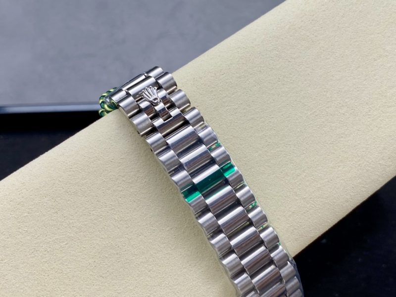 ROLEX DAY-DATE WHITE GOLD DIAMOND MATEORITE DIAL PRESIDENT WATCH