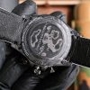 ROLEX DIW QUARTZ DAYTONA CARBON CREAM WATCH