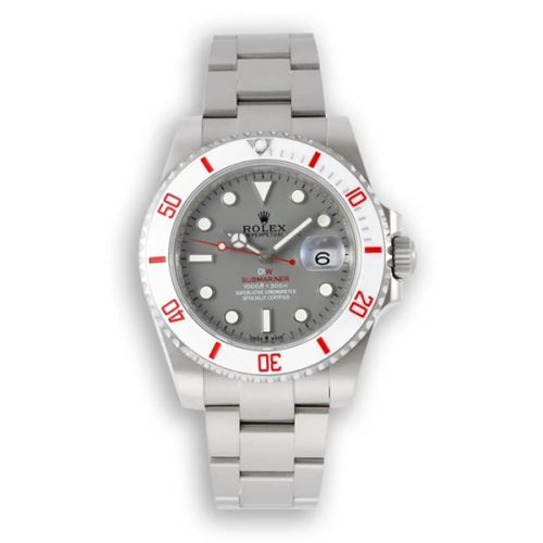 ROLEX DIW SUBMARINER PARAKEET GREY DIAL WATCH