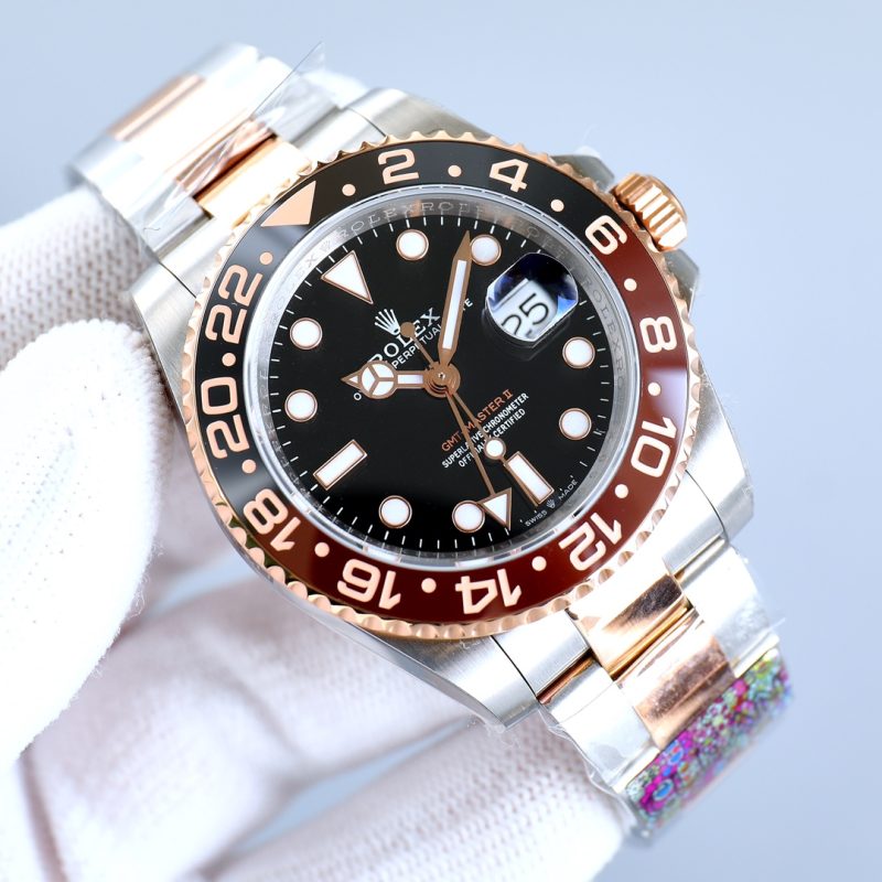 ROLEX GMT-MASTER II EVEROSE GOLD WATCH