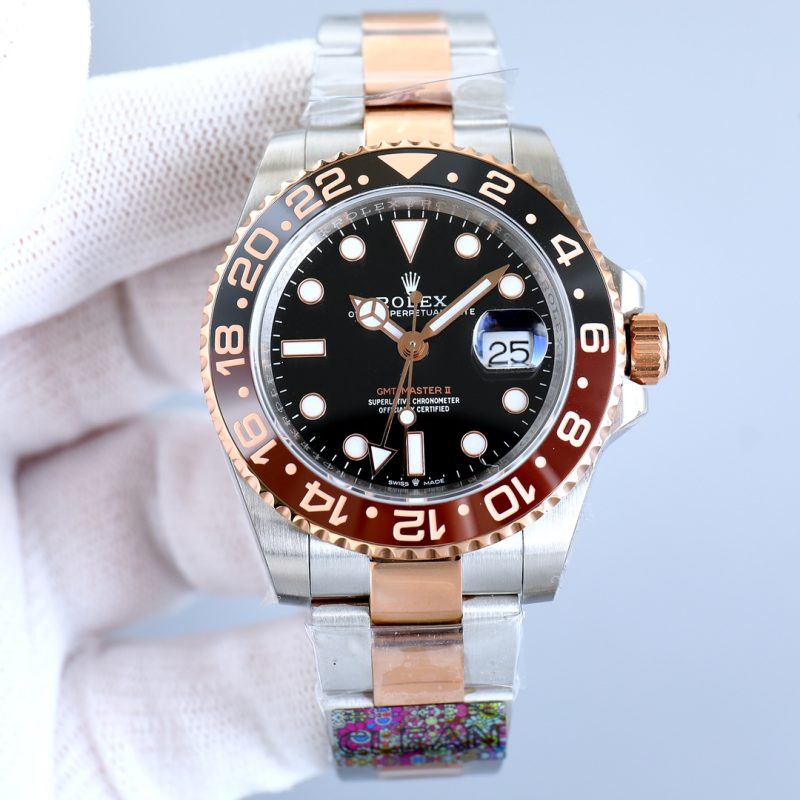 ROLEX GMT-MASTER II EVEROSE GOLD WATCH
