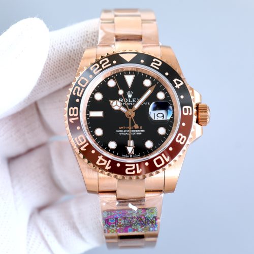ROLEX GMT-MASTER II EVEROSE GOLD WATCH