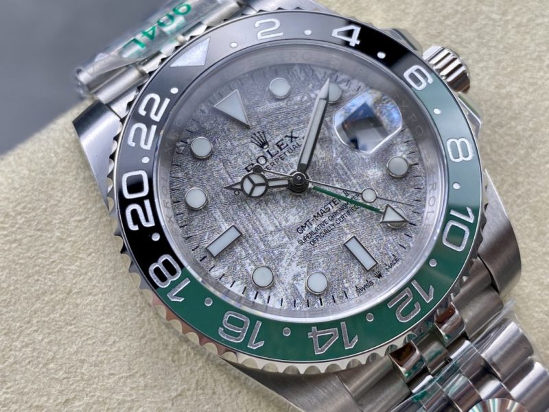 ROLEX GMT MASTER II METEORITE DIAL OYSTER BRACELET WATCH