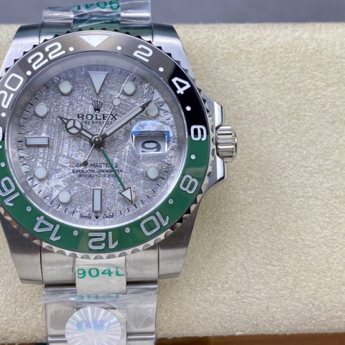 ROLEX GMT MASTER II METEORITE DIAL OYSTER BRACELET WATCH