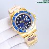 ROLEX GMT-MASTER II YELLOW GOLD BLUE DIAL WATCH