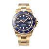 ROLEX GMT-MASTER II YELLOW GOLD BLUE DIAL WATCH