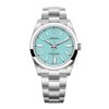 ROLEX OYSTER PERPETUAL 41MM TURQUOISE BLUE DIAL SWISS WATCH