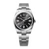 ROLEX OYSTER PERPETUAL STAINLESS STEEL SILVER DIAL WATCH