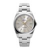 ROLEX OYSTER PERPETUAL STAINLESS STEEL SILVER DIAL WATCH