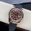 ROLEX SKY-DWELLER EVEROSE GOLD WATCH