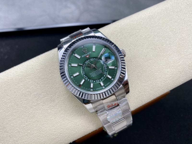 ROLEX SKY-DWELLER WHITE GOLD WATCH