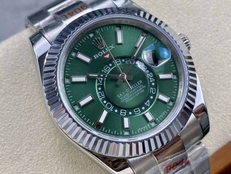 ROLEX SKY-DWELLER WHITE GOLD WATCH