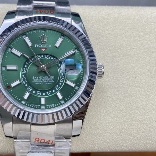 ROLEX SKY-DWELLER WHITE GOLD WATCH