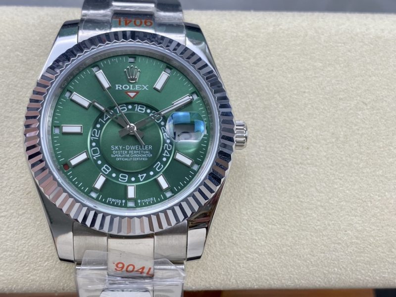 ROLEX SKY-DWELLER WHITE GOLD WATCH