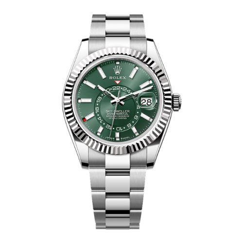 ROLEX SKY-DWELLER WHITE GOLD WATCH