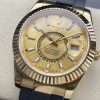 ROLEX SKY-DWELLER YELLOW GOLD WATCH