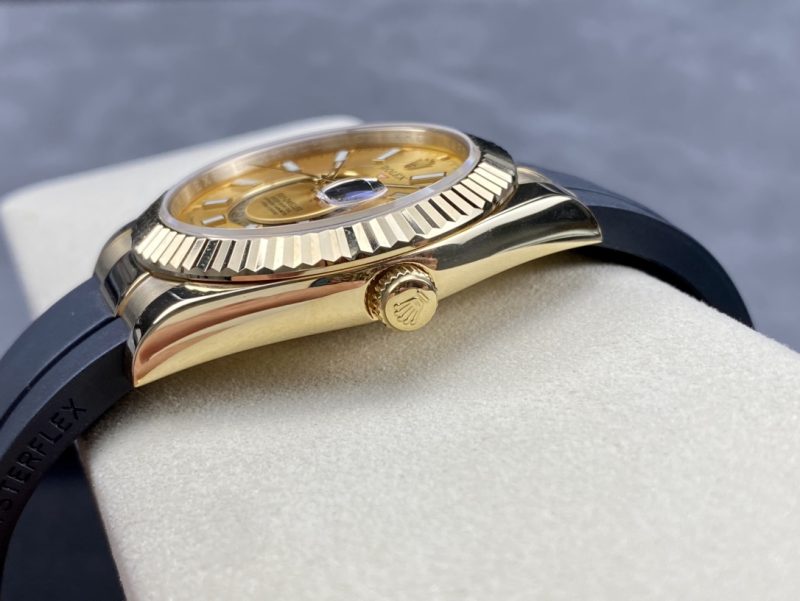 ROLEX SKY-DWELLER YELLOW GOLD WATCH