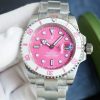 ROLEX SUBMARINER DATE PINK DIAL WATCH