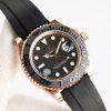 ROLEX YACHT-MASTER ROSE GOLD BLACK DIAL WATCH