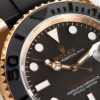 ROLEX YACHT-MASTER ROSE GOLD BLACK DIAL WATCH