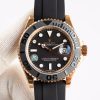 ROLEX YACHT-MASTER ROSE GOLD BLACK DIAL WATCH