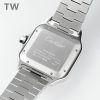 Cartier Santos De Cartier Diamonds Watch With White Dial