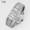 Cartier Santos De Cartier Full Diamonds Watch With White Dial