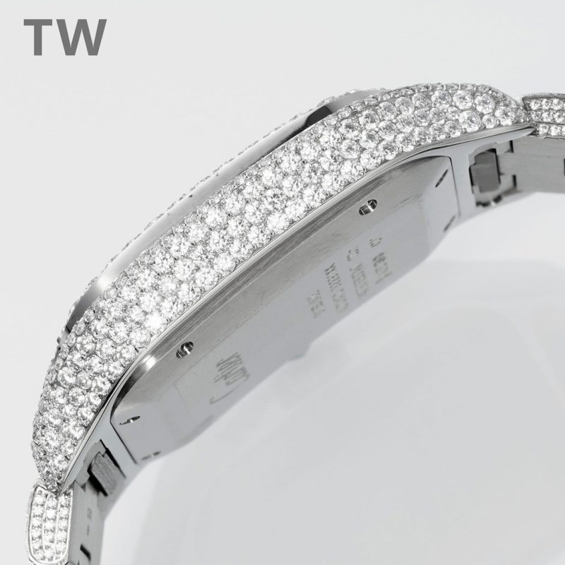 Cartier Santos De Cartier Swiss Watch With Diamonds