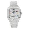 Cartier Santos De Cartier Swiss Watch With Diamonds