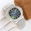 Patek Philippe Nautilus Blue Dial Stainless Steel Watch