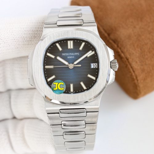 Patek Philippe Nautilus Blue Dial Stainless Steel Watch
