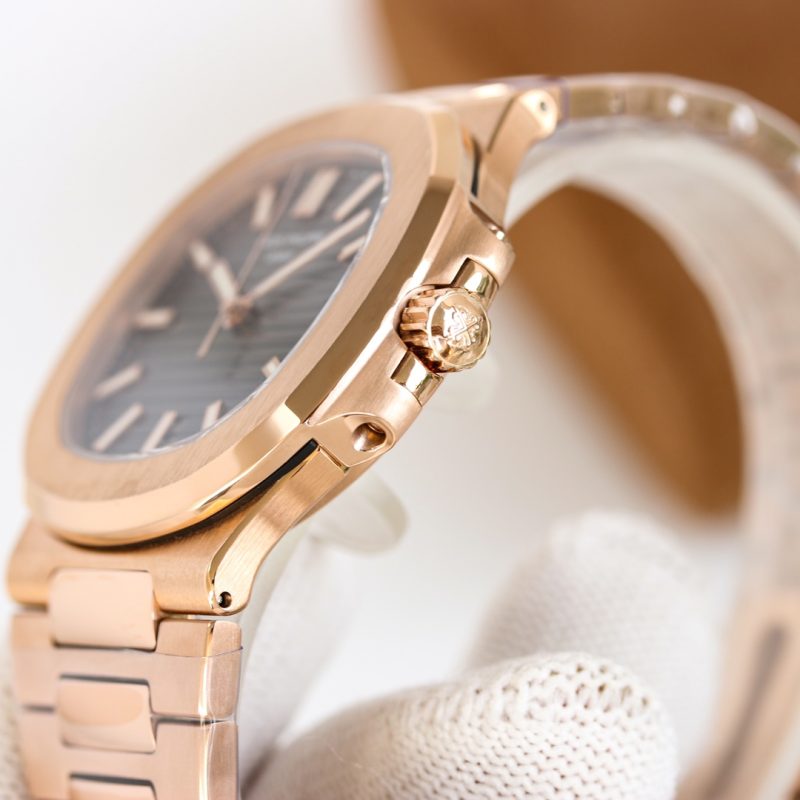 Patek Philippe Nautilus Brown Dial Stainless Steel Watch