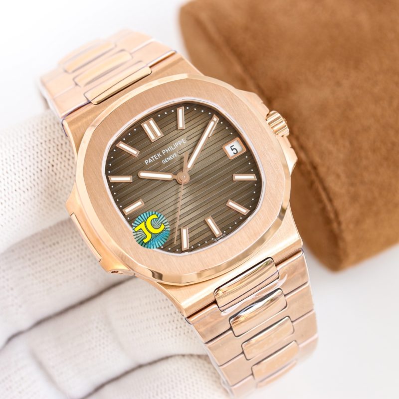 Patek Philippe Nautilus Brown Dial Stainless Steel Watch