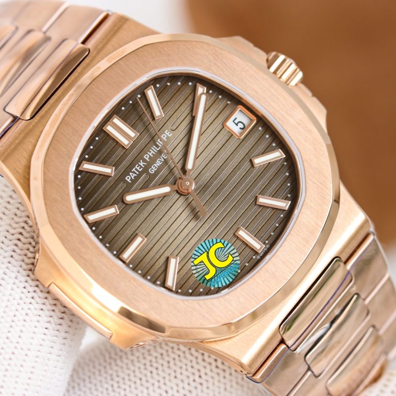 Patek Philippe Nautilus Brown Dial Stainless Steel Watch