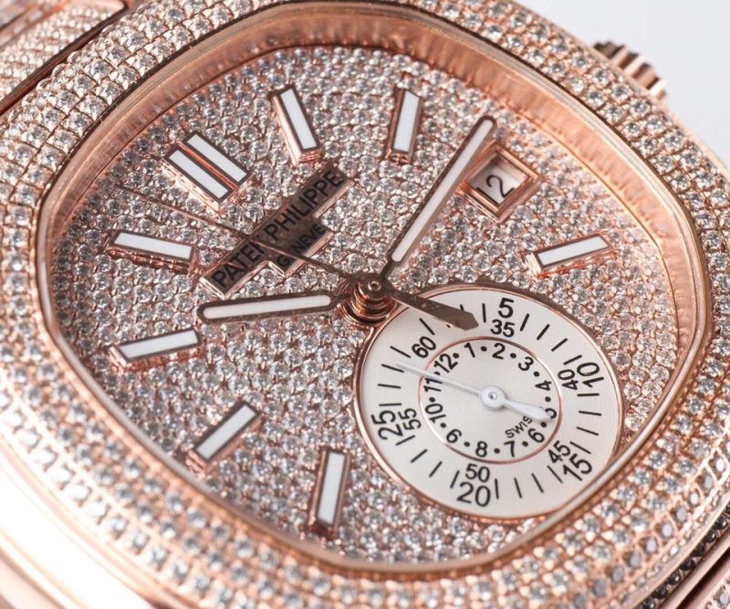 Patek Philippe Nautilus Crystal Diamond Dial Watch