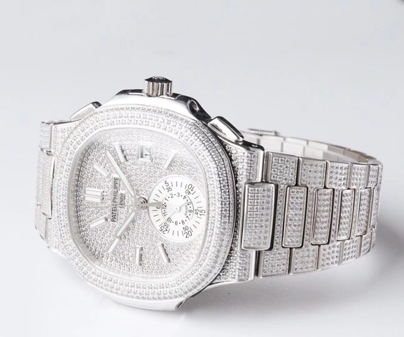 Patek Philippe Nautilus Crystal Diamond Dial Watch