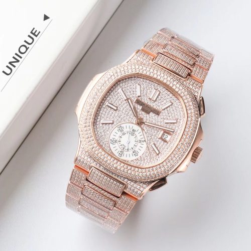 Patek Philippe Nautilus Crystal Diamond Dial Watch