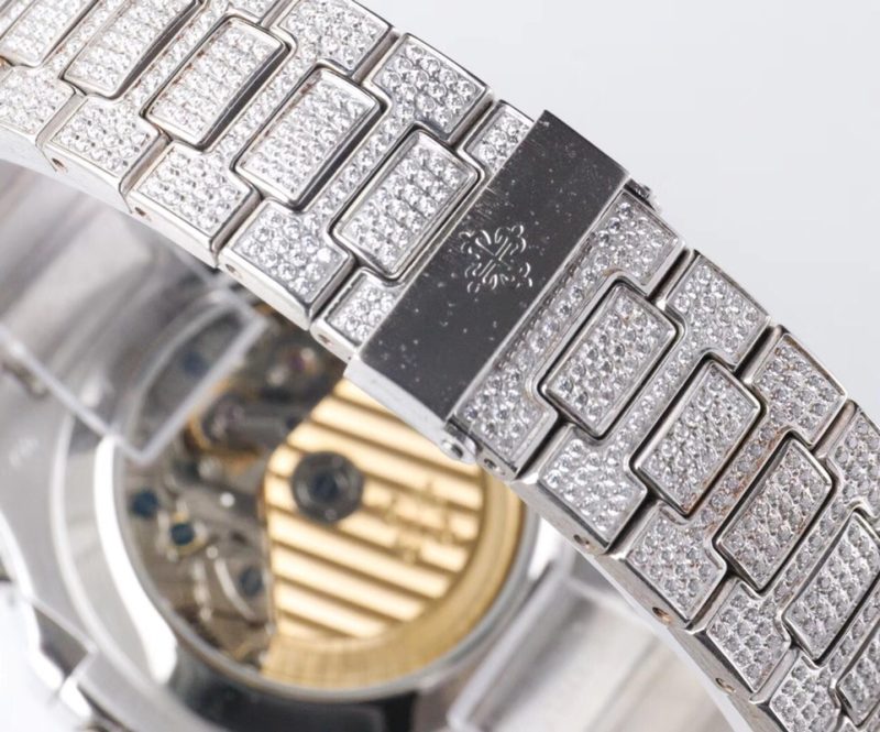 Patek Philippe Nautilus Crystal Diamond Dial Watch