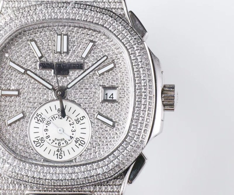 Patek Philippe Nautilus Crystal Diamond Dial Watch