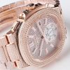 Patek Philippe Nautilus Crystal Diamond Dial Watch