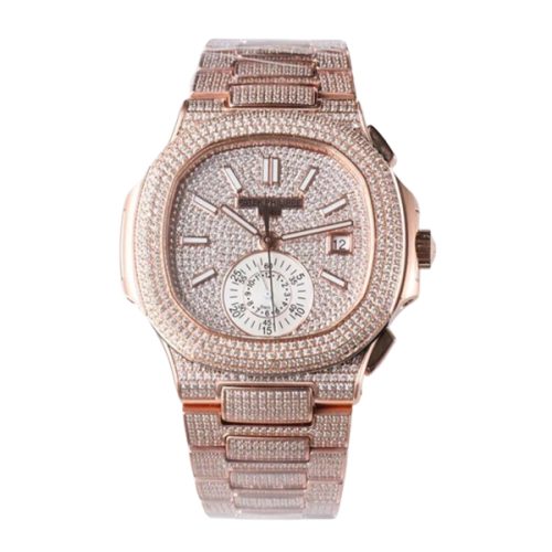 Patek Philippe Nautilus Crystal Diamond Dial Watch