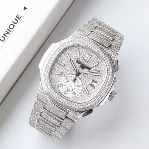 Patek Philippe Nautilus Crystal Diamond Dial Watch
