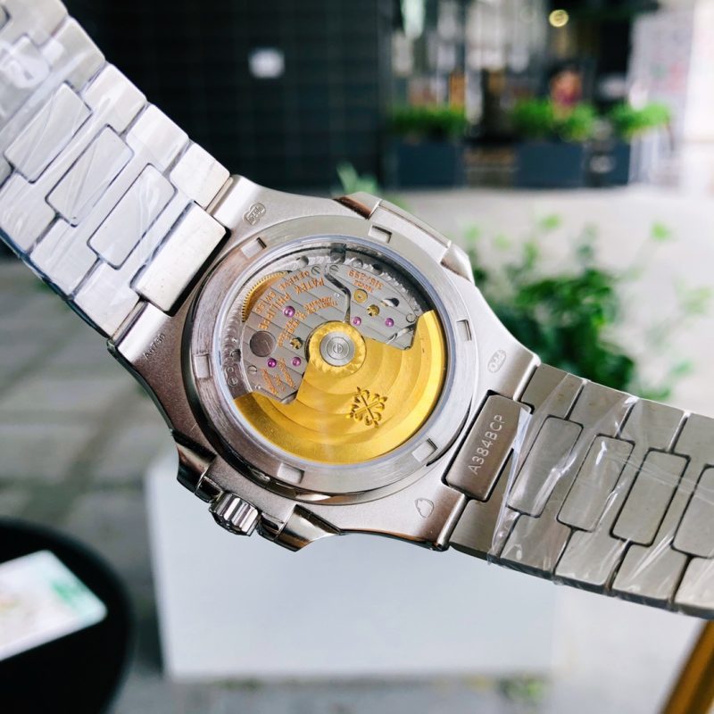 Patek Philippe Nautilus Diamond Dial White Gold Watch