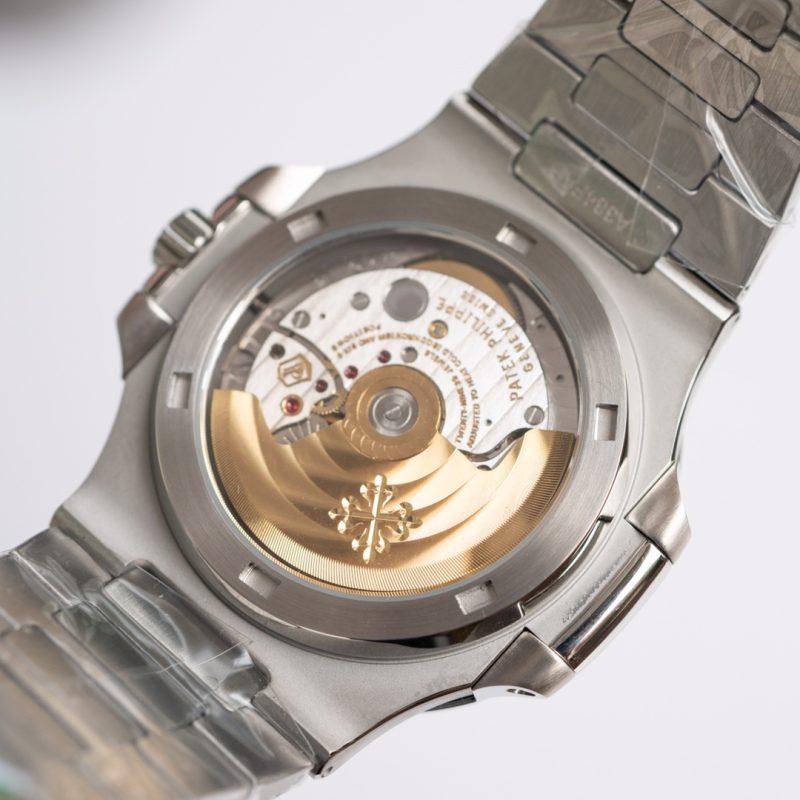 Patek Philippe Nautilus Olive Green Dial Diamond Stainless Steel Watch