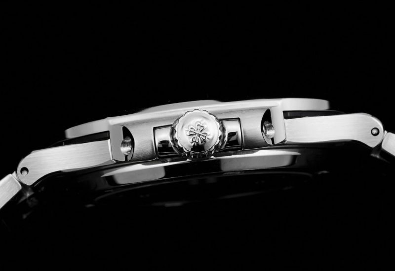 Patek Philippe Nautilus White Dial Diamond Stainless Steel Watch
