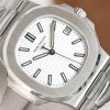 Patek Philippe Nautilus White Dial Stainless Steel Watch