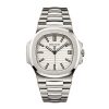 Patek Philippe Nautilus White Dial Stainless Steel Watch