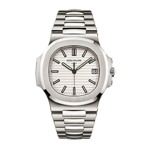 Patek Philippe Nautilus White Dial Stainless Steel Watch