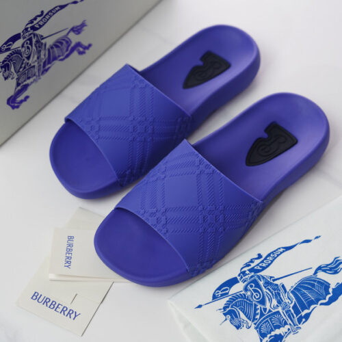 BURBERRY CHECK DIVE SLIDES - BSD017